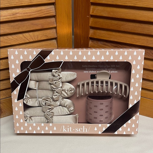 Kitsch Accessories - Kitsch Satin Heatless Styling Set in Champagne Blush